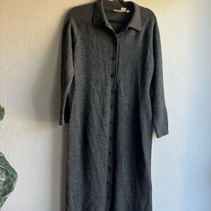 Vintage wool maxi dress